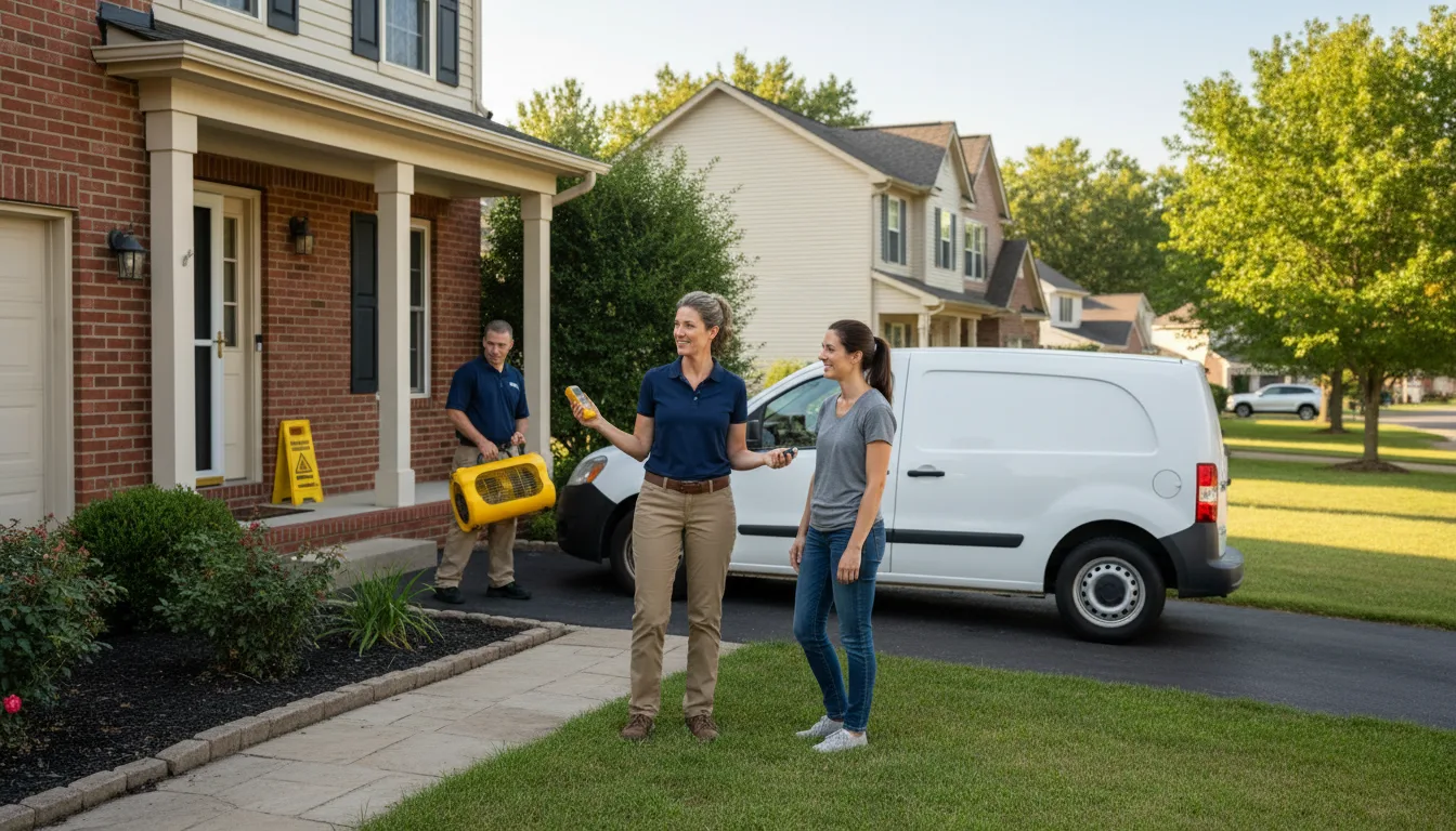 Residential water damage restoration in Wilder, ID